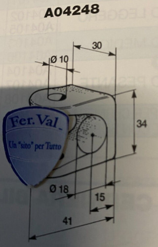 Supporto per cerniera - supporto,